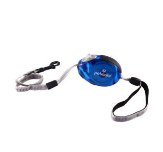 Buy Petmate Translucent Palm Retractable Leash Medium Blue