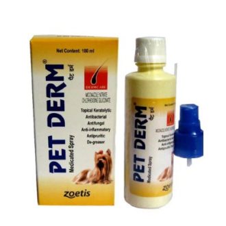 Buy Pfizer Pet Derm Medicated Spray 100ml