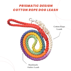 Prismatic Design Cotton Rope Dog Leash