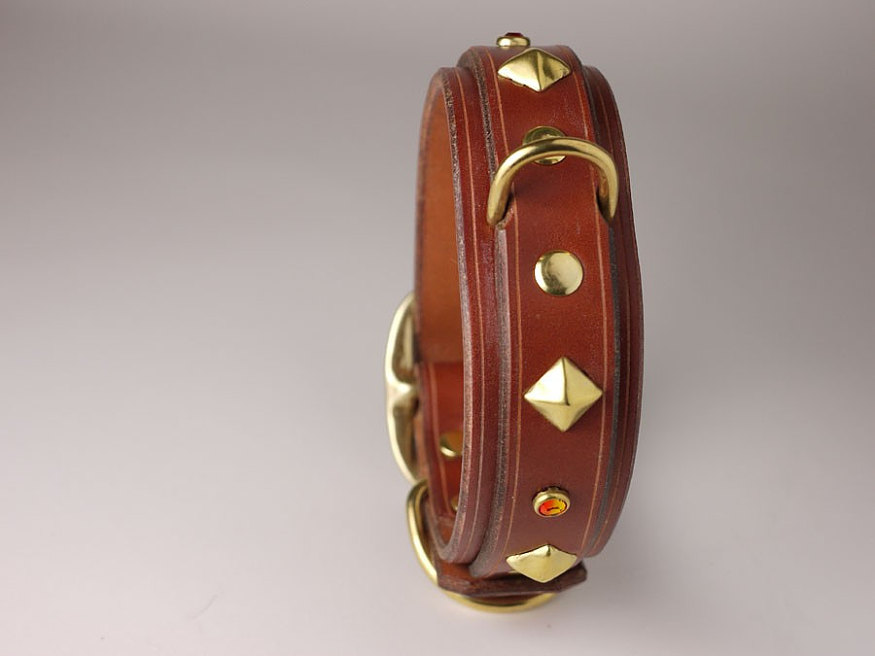 2-layer-leather-dog-collar-with-soft-leather-padding