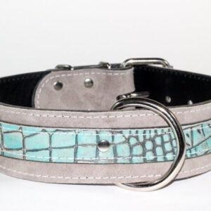 crocodile-pattern-sued-leather-dog-collar